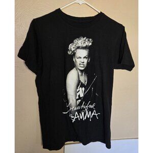 P!nk Beautiful Trauma World Tour 100% Cotton Tour Souvenir Size Medium